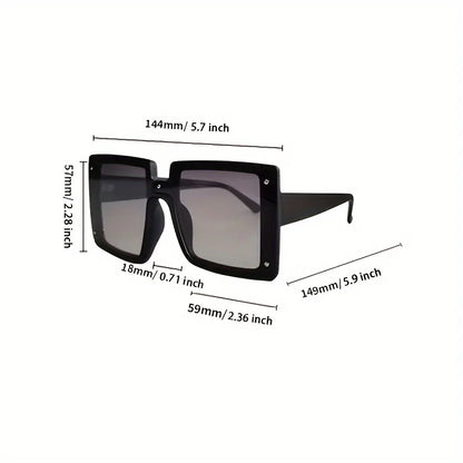 Oversized Square Luxury Fashion Sunglasses for Men and Women