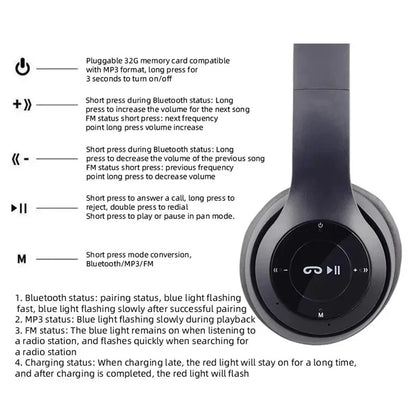 Wireless Noise-Canceling Headphones – Deep Bass & All-Day Comfort