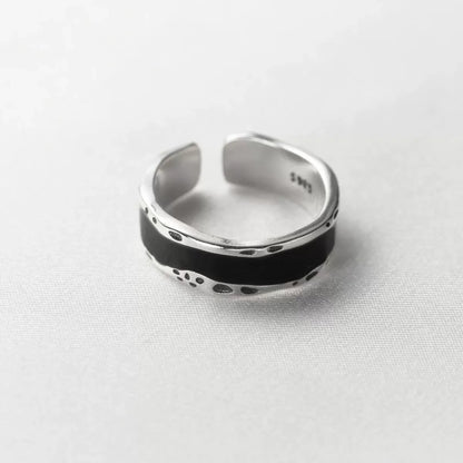 MODERN 925 STERLING SILVER HEART RING