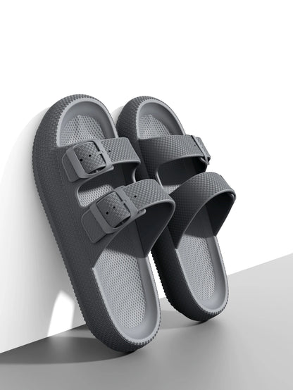 Minimal Outdoor Slide Sandals with Soft Cushioned Sole