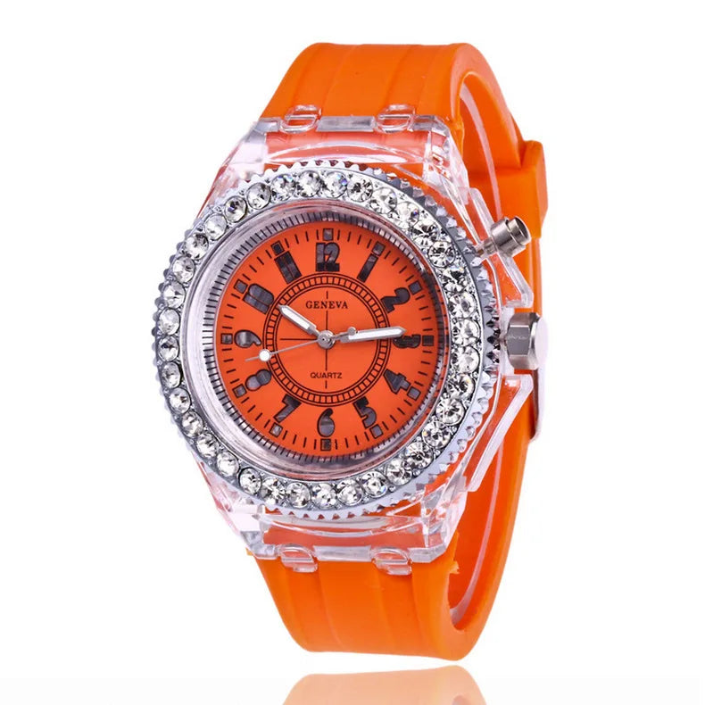 MULTI COLOR LED LUMINOUS FASHION WATCH