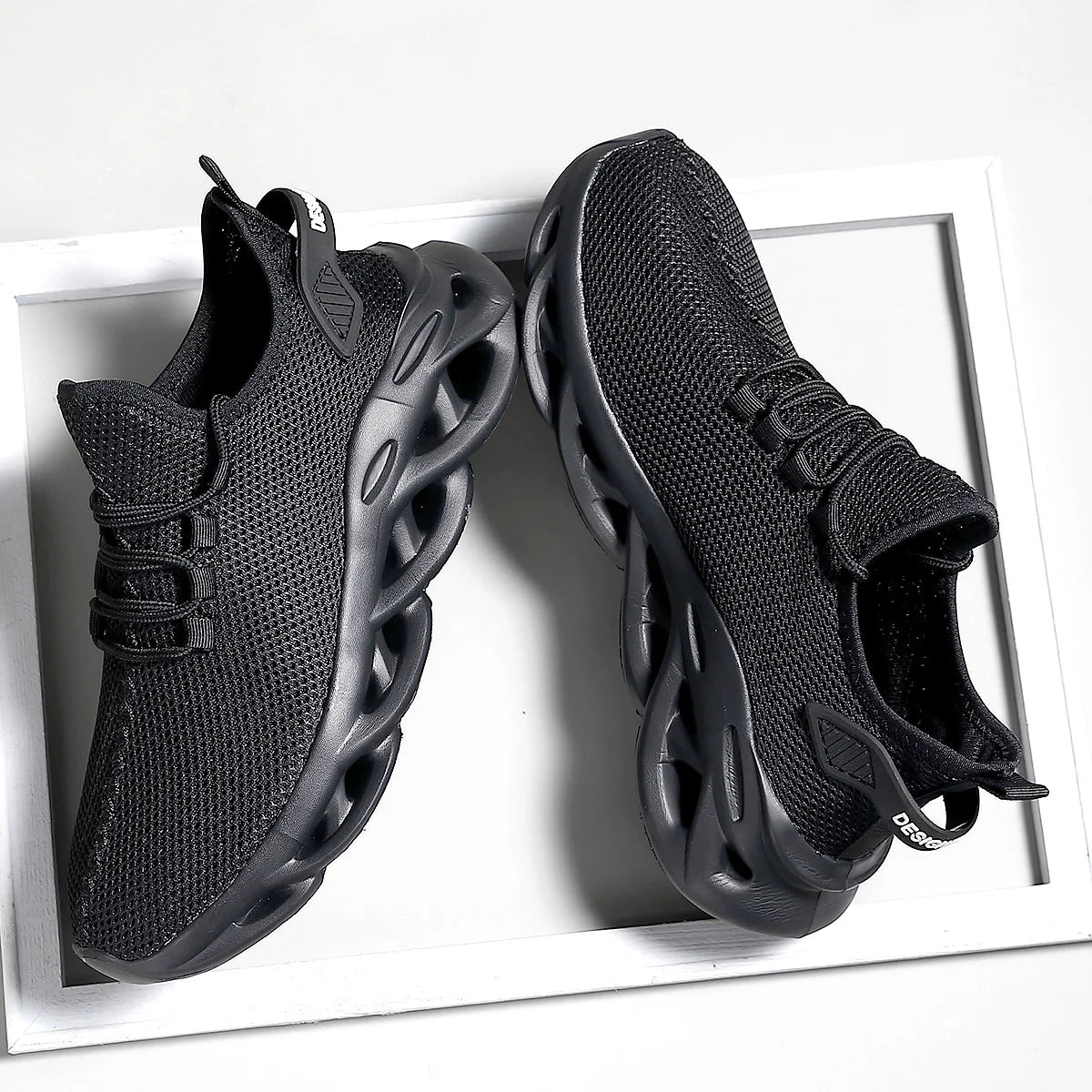 Everyday Lace-Up Sneakers with Simple Comfortable Casual Fit Design