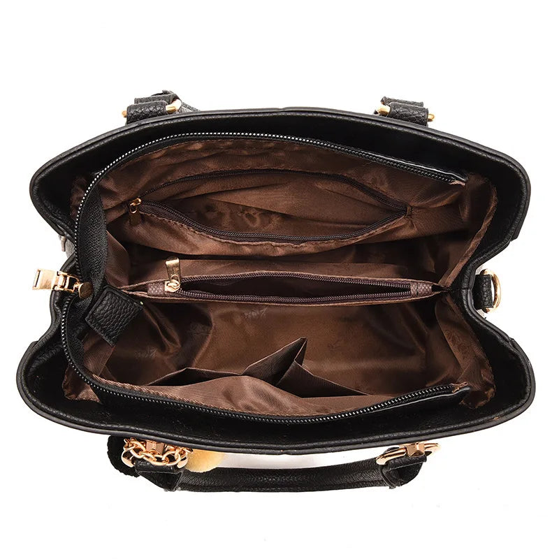 Vintage Leather Tote Bag – Elegant Everyday Women’s Handbag