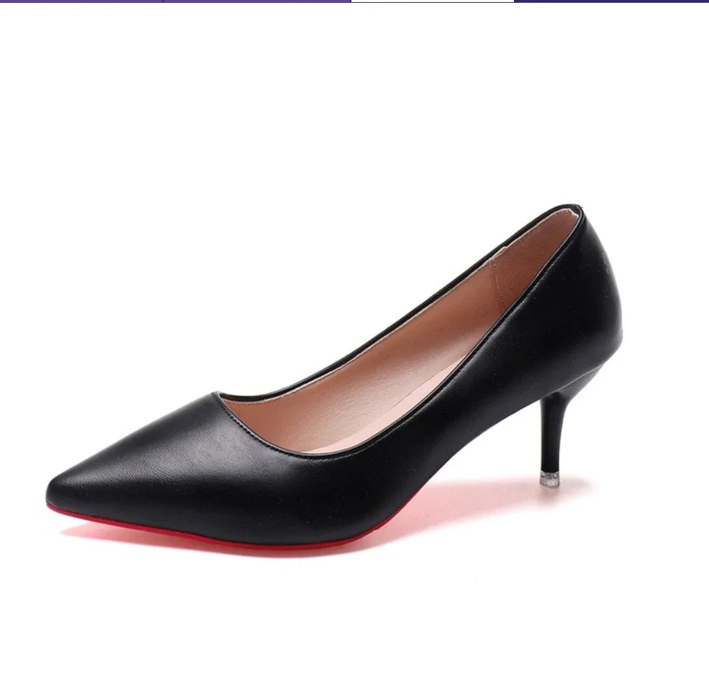 CLASSIC ELEGANT RED SOLE INSPIRED HIGH HEEL PUMPS
