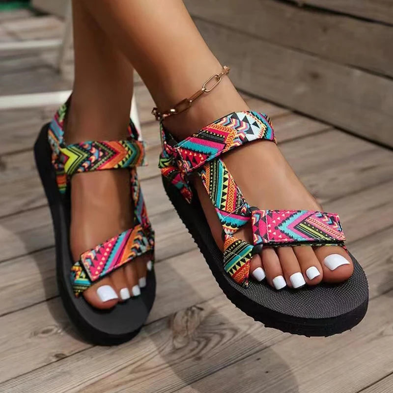 Minimal Summer Flat Sandals with Comfortable Rope Inspired Design