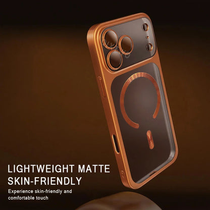 Crystal Shield Magnetic Wireless Charging Phone Case – Matte Transparent Protection Series