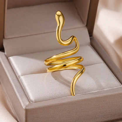 Classic Wedding Couple Rings – Gold Tone Stainless Steel Band Set