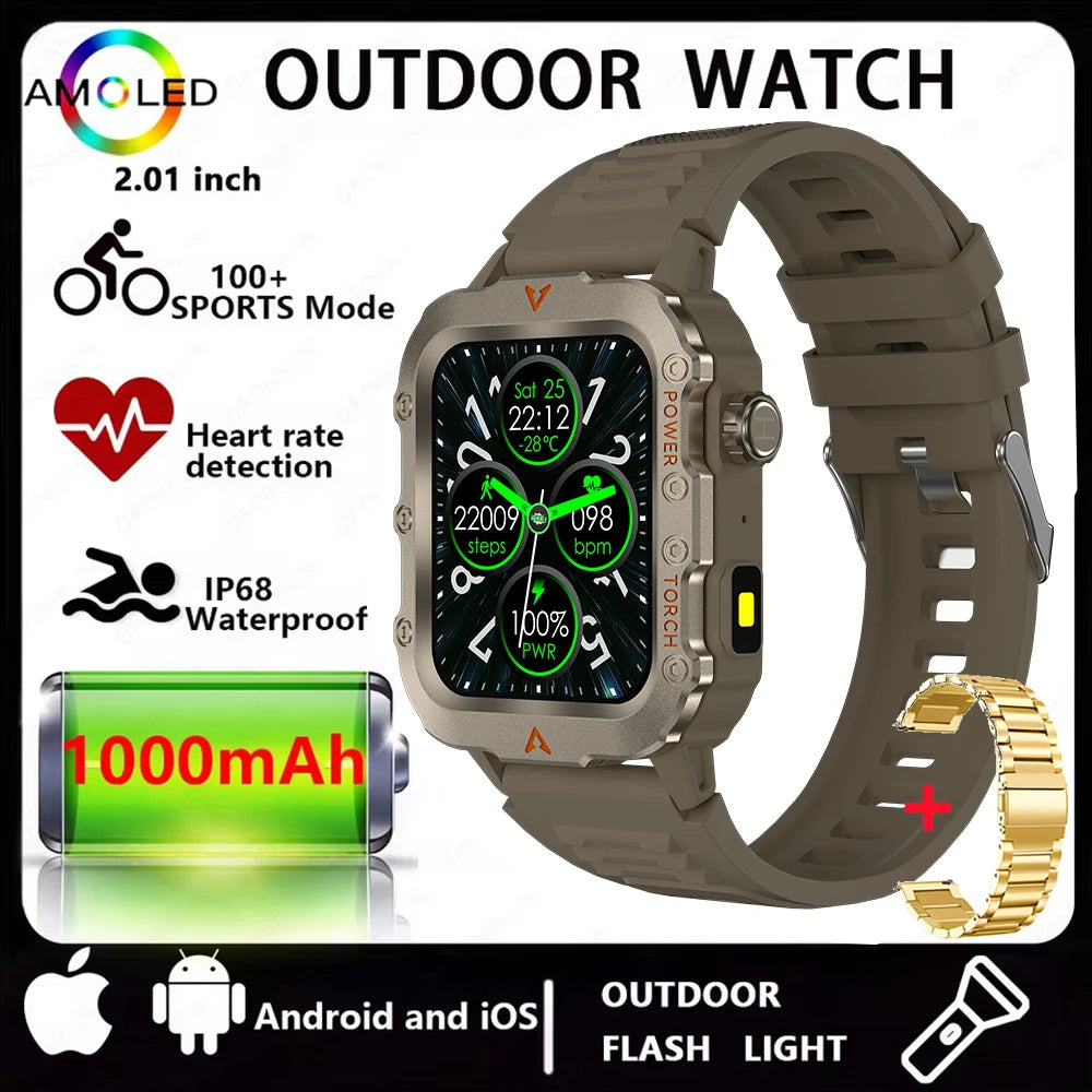Modern Sports Smartwatch with Bluetooth Calls & Multi Function Display