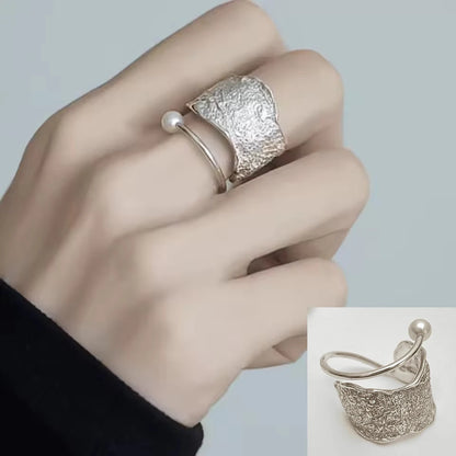 MODERN 925 STERLING SILVER HEART RING