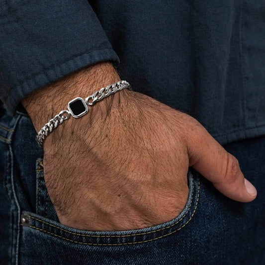 Hip Hop Cuban Link Bracelet for Men – Stylish Fashion Jewelry Wristband