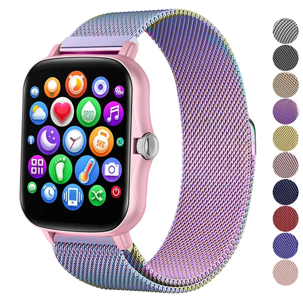 Magnetic Stainless Steel Watch Strap – Quick Fit Adjustable Design