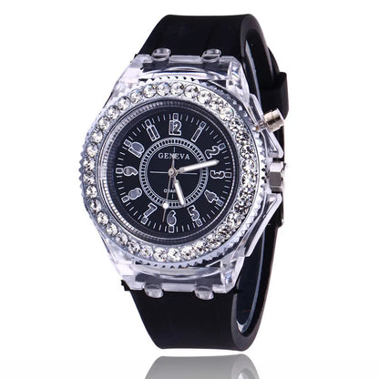 Everyday LED Light Silicone Watch – Unisex Casual Glow Wristwatch