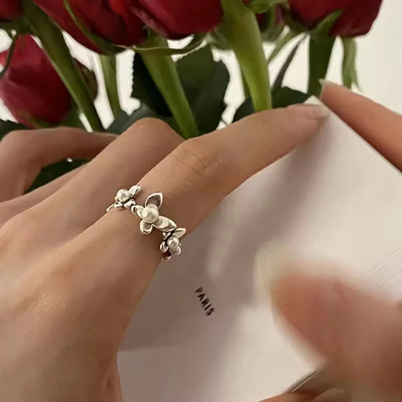 MODERN 925 STERLING SILVER HEART RING